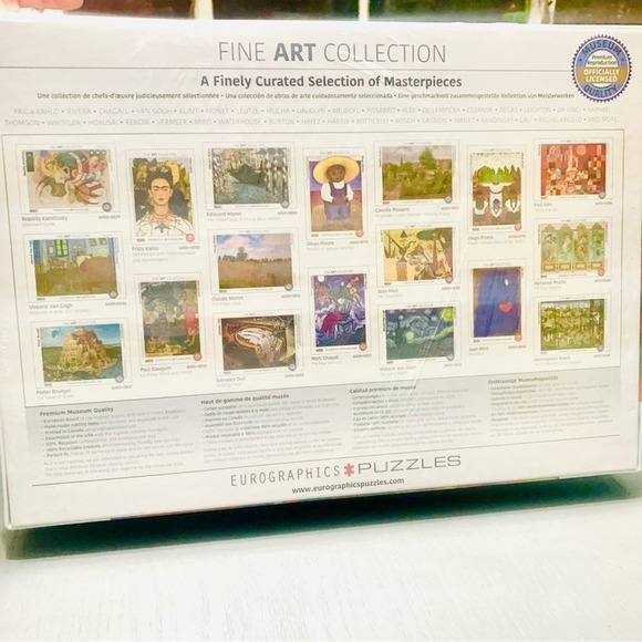 New Kandinsky 1000 piece Puzzle Study Squares. Eurographics Fine Art Collection. - Picture 3 of 4